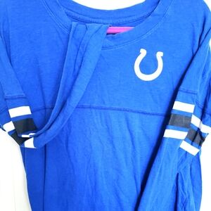 COLTS Blue and White Long Sleeve Shirt